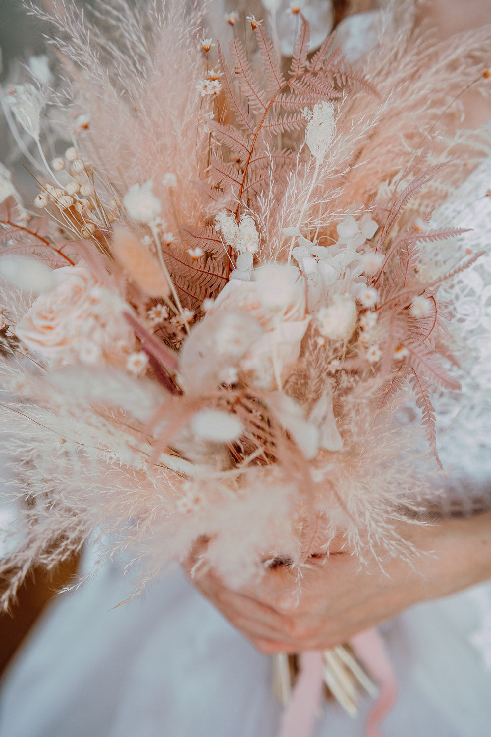 Premium Bridal Bouquet | Dusty Rosé & Blush