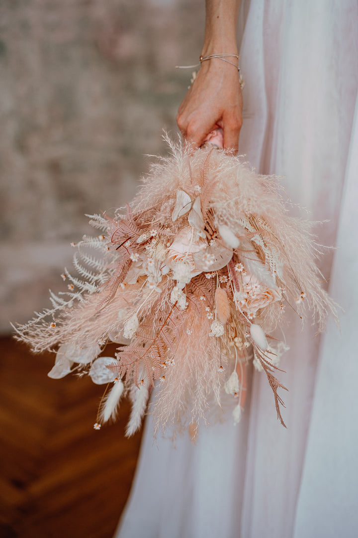 Premium Bridal Bouquet | Dusty Rosé & Blush