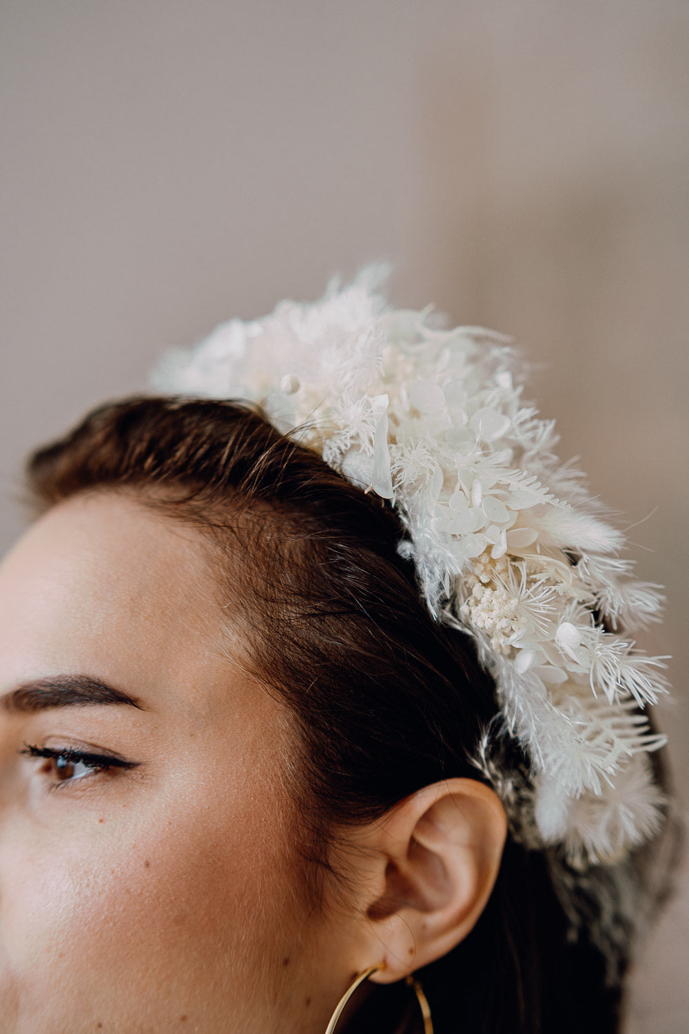 Exclusive Flower Crown | Elegant White & Ivory