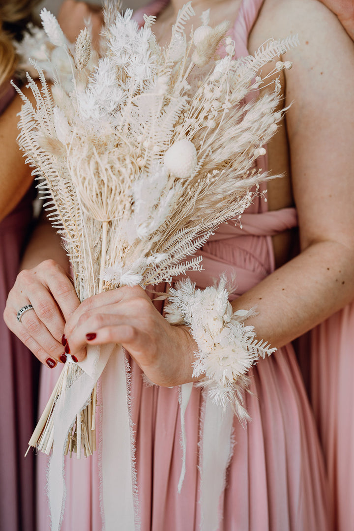 Bridesmaid Bouquet | Elegant White & Ivory