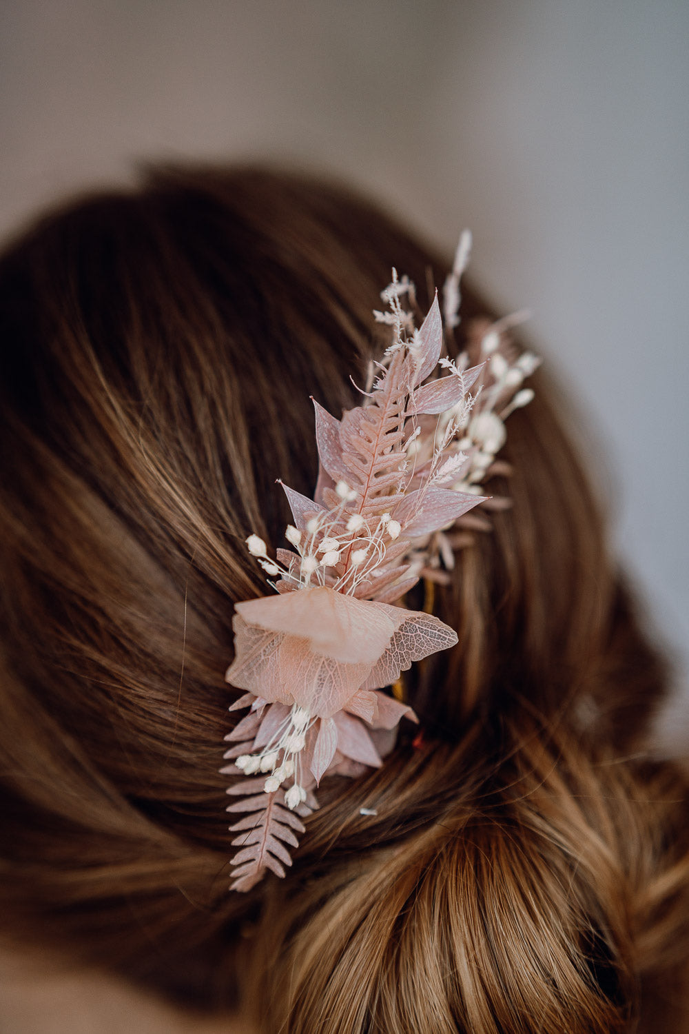 Small Headpiece on a hair comb | Dusty Rosé & Blush