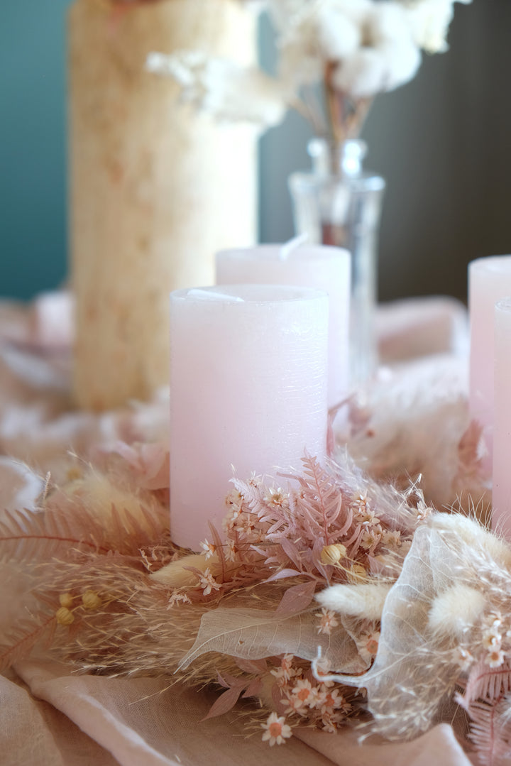 Advent & Christmas Wreath | Light Rosé, Blush & Beige