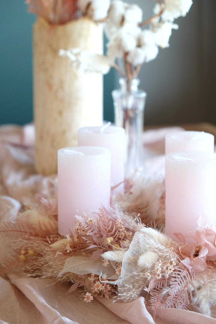 Advent & Christmas Wreath | Light Rosé, Blush & Beige