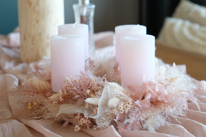 Advent & Christmas Wreath | Light Rosé, Blush & Beige