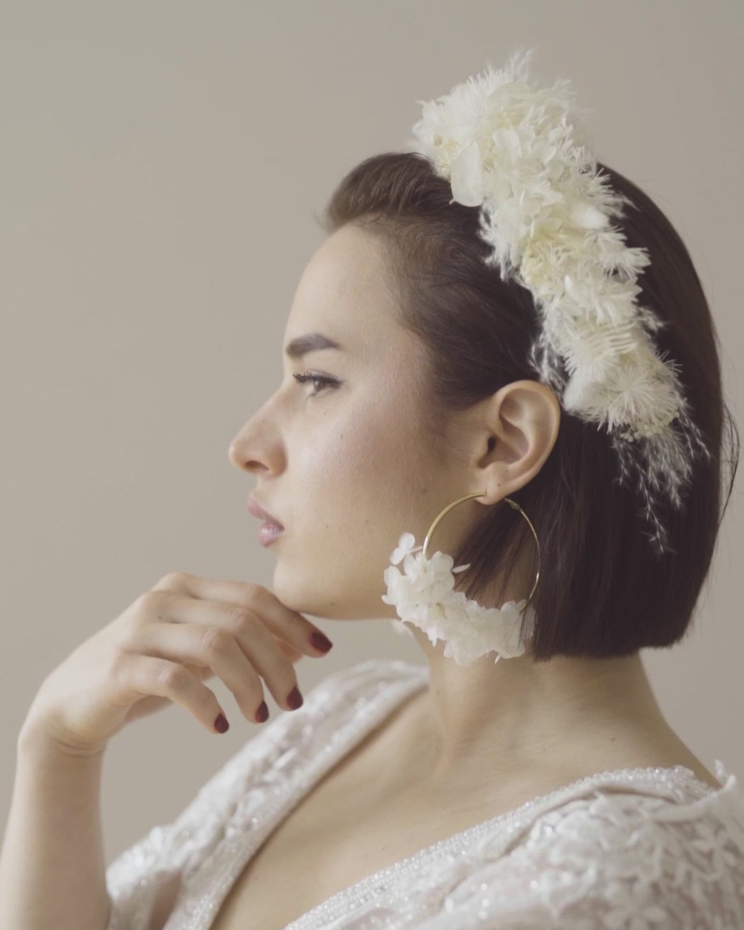 Exclusive Flower Crown | Elegant White & Ivory