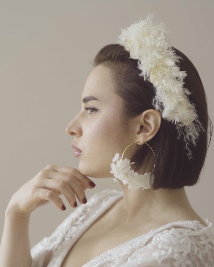 Exclusive Flower Crown | Elegant White & Ivory