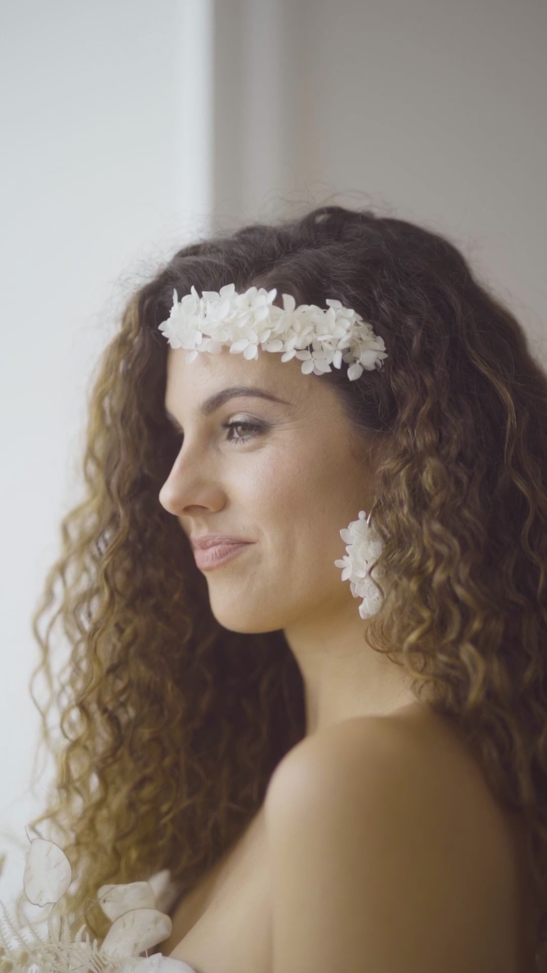 Floral Earrings | Elegant White & Ivory